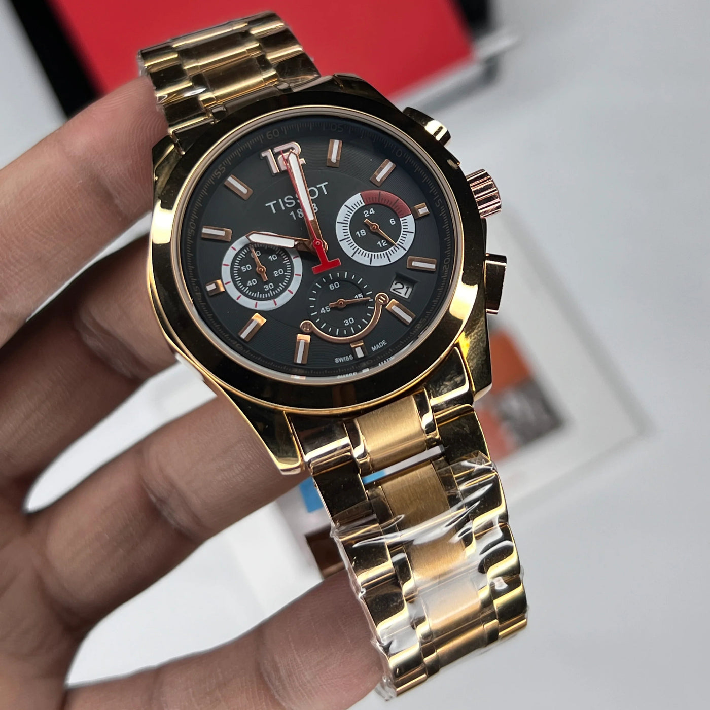 Tissot Chronographic Gold Watch