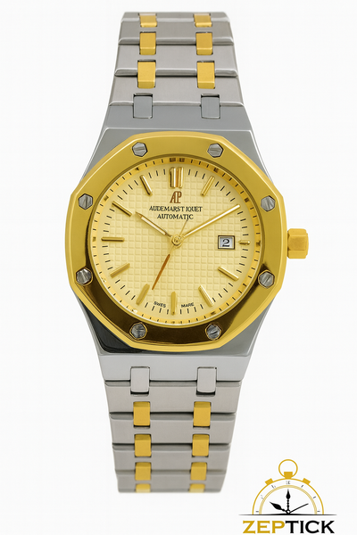 Audemars Piguet Inspired Quartz Watch – Two-Tone Gold & Silver Stainless Steel