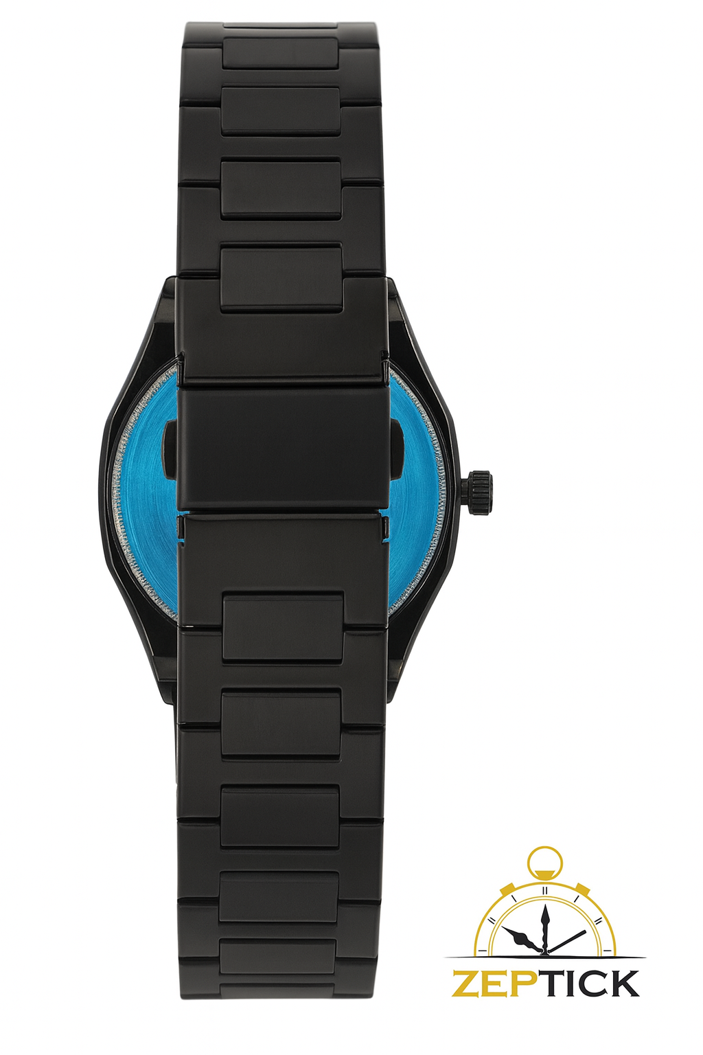 Black Aura Stainless Steel Arabic Dial Watch – Date working