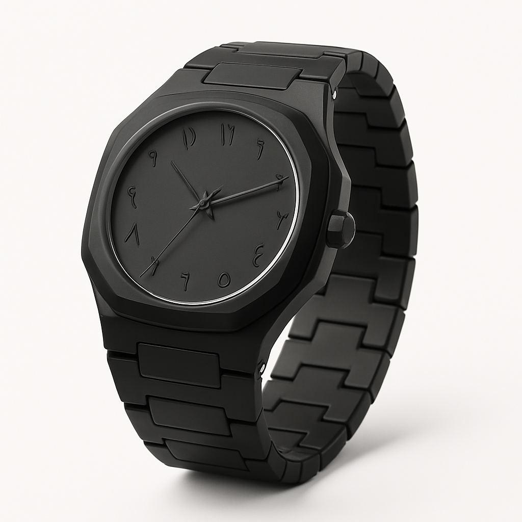 Black Arabic Watch