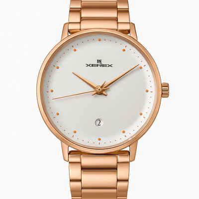 Xerex  Elegance – Stylish Ladies Wristwatch with Date Display & Sleek  Chain