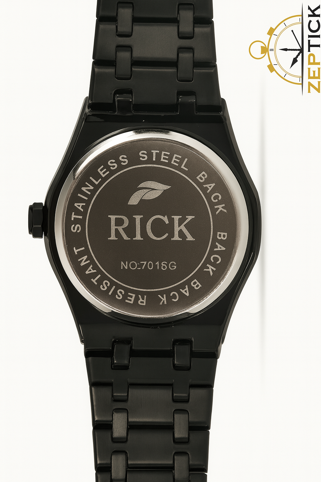 RICK Stainless Steel Men’s Watch – Luxury Design, Durable Build & Date Display