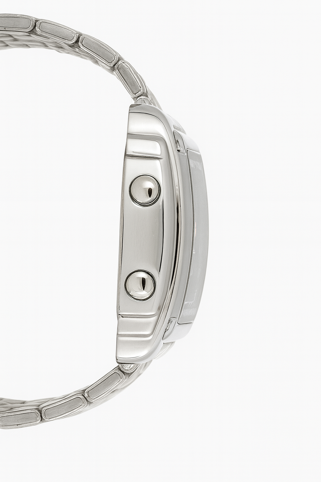 SKMEI Dual Display Men’s Watch – Silver Stainless Steel, LED Light, Waterproof 3ATM