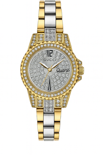 Inspired Crystal Luxury Watch – Silver & Gold Tone