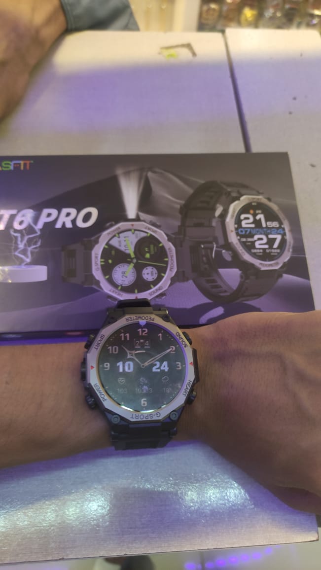 GT6 Pro Sports Smartwatch – 1.39” AMOLED Display | Bluetooth Calling & Health Tracking