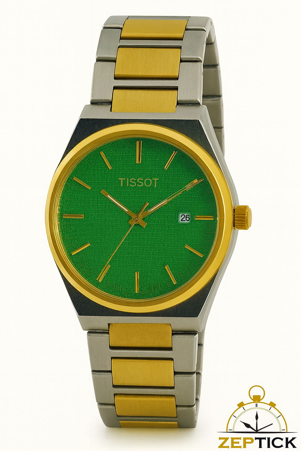 Tissot 1853 Two-Tone Quartz Watch – Luxury Gold & Silver Strap | Zeptick