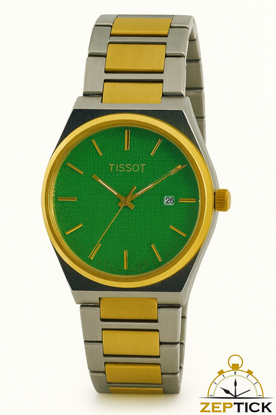 Tissot 1853 Two-Tone Quartz Watch – Luxury Gold & Silver Strap | Zeptick