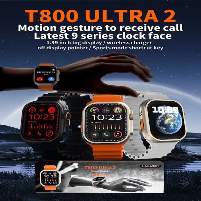T800 Ultra 2 Smart Watch Series 9 – Bluetooth Call | Fitness Tracker | 1.99” IPS Display